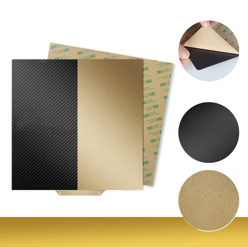 Smooth PET and Textured PEI Double Sided Build Plate Kit 180/210/220mm Flexible Steel Bed for Kingroon KP3S/KP3S Pro S1 V2/KLP1 view 4