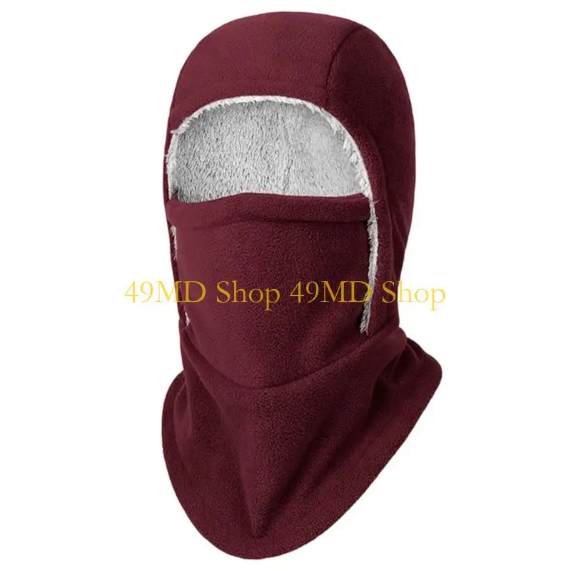 49MD Integrated Headwear Balaclava Neck Cover Warm Winter Hat For Cycling Skiing
