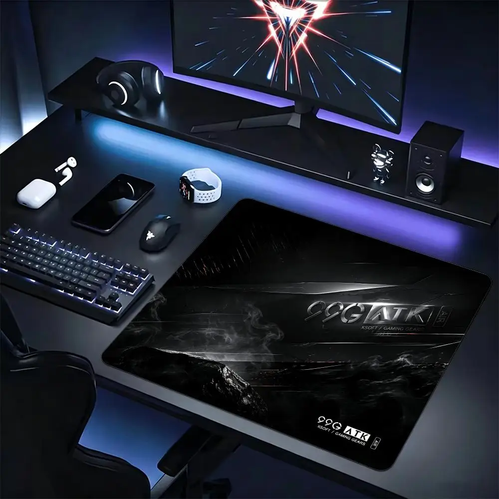Small Gaming Mousepad Metal Texture Smoke Minimal Logo Smooth Surface Non-Slip Rubber Base Mouse Mat For Laptop Office Desk
