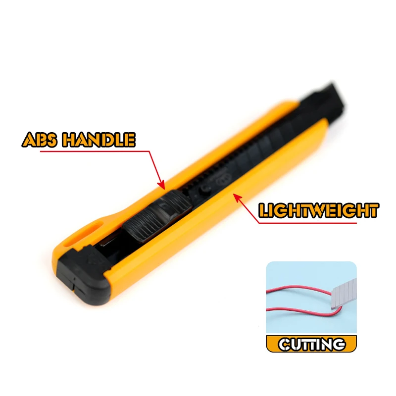 18mm Utility Knife Ergonomic Handle Automatic Locking Blade Suitable For Crafts DIY Portable Blade Storage Durable Structure