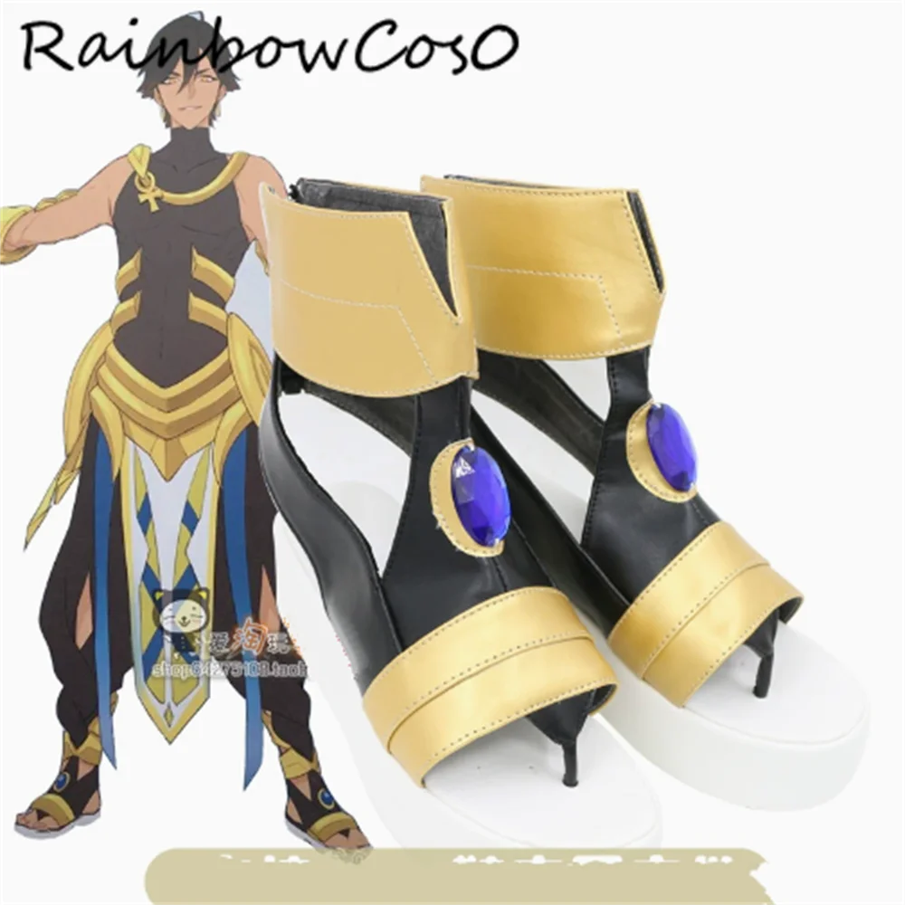 

Ozymandias fate grand order Обувь для косплея Сапоги Игра Аниме Вечеринка Хэллоуин RainbowCos0 W4917