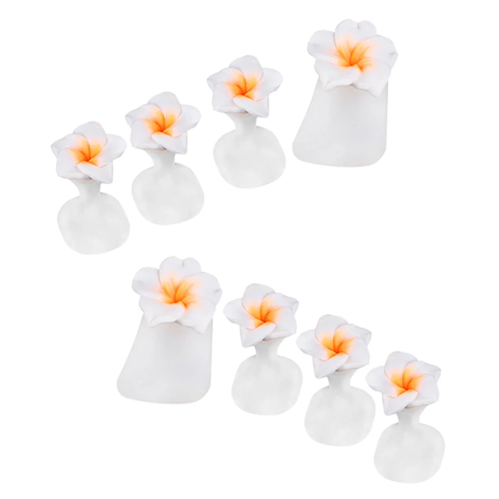 

8 шт. силиконовые разделители для пальцев ног, мягкие гибкие прокладки для пальцев ног, лак для ногтей, педикюрный инструмент для мужчин и женщин, домашний салон, разделители для пальцев