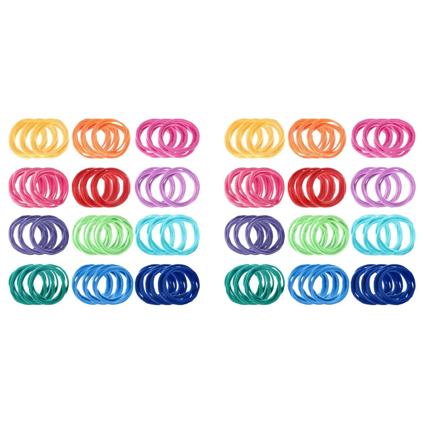 384 Pcs 7 Inches Potholder Loops Weaving Loom Loops Weaving Craft Loops With 12 Colors For DIY Crafts Supplies A