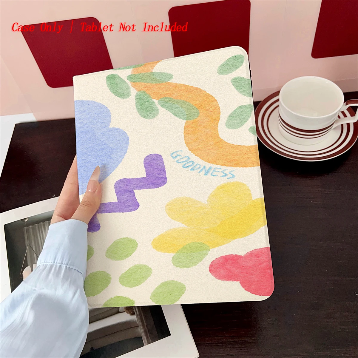 طباعة بنمط كرتوني لطيف 2025 - مناسبة لحافظات أجهزة Apple اللوحية المتعددة لأجهزة iPad/iPad pro/iPad air/iPad mini