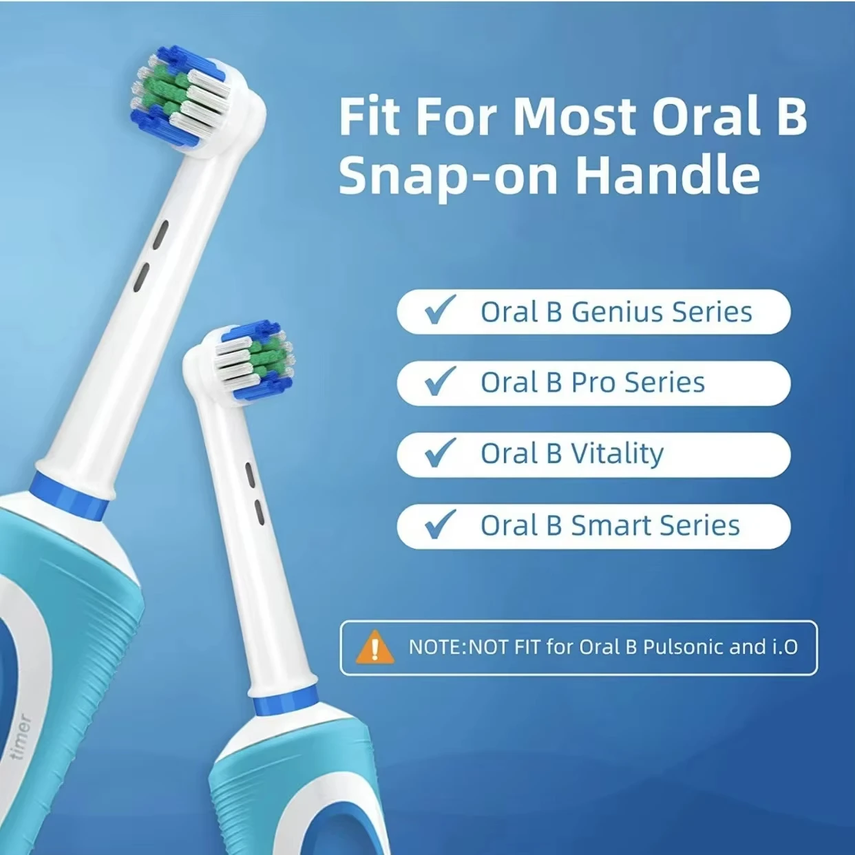 4/8 pezzi testina di ricambio professionale per testine per spazzolino elettrico Oral B ugelli con setole morbide Dupont igiene orale