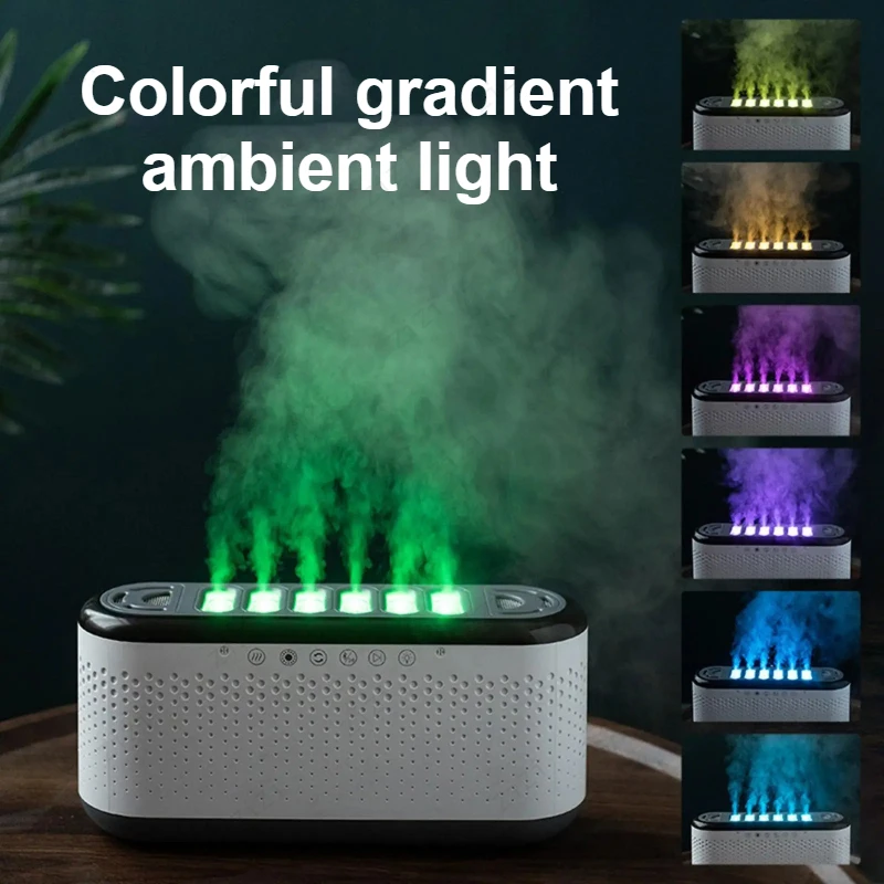 Pickup Dynamic Bluetooth Audio Wireless Remote Humidifier USB Six Hole Spray Desktop Colorful Atmosphere Light Humidifier