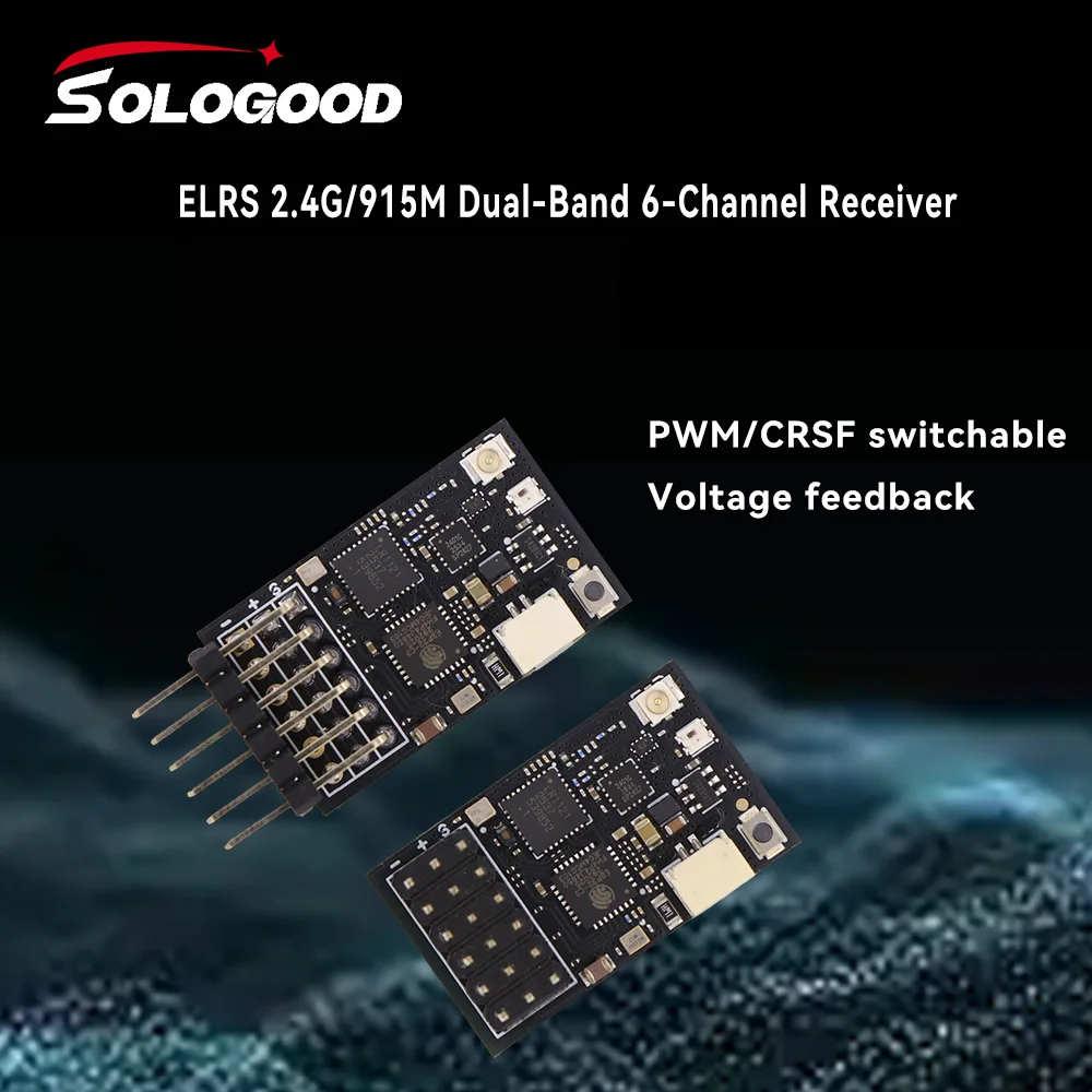 CYCLONE ELRS 2.4G/915M Dual Band Ontvanger 100mW 6CH PWM/CRSF RX voor RC FPV Drone, vaste vleugel, auto, boot, quadcopter - afbeelding 2