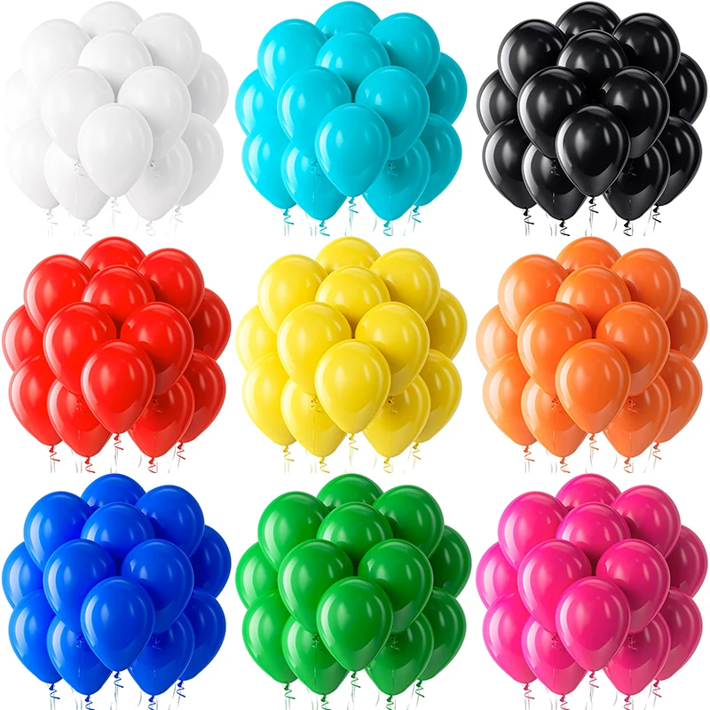 Globos de 10 pulgadas, Globos redondos de látex negros y rosas, decoración para fiesta de cumpleaños, decoración de boda para adultos, Globos de helio, Globos para Baby Shower