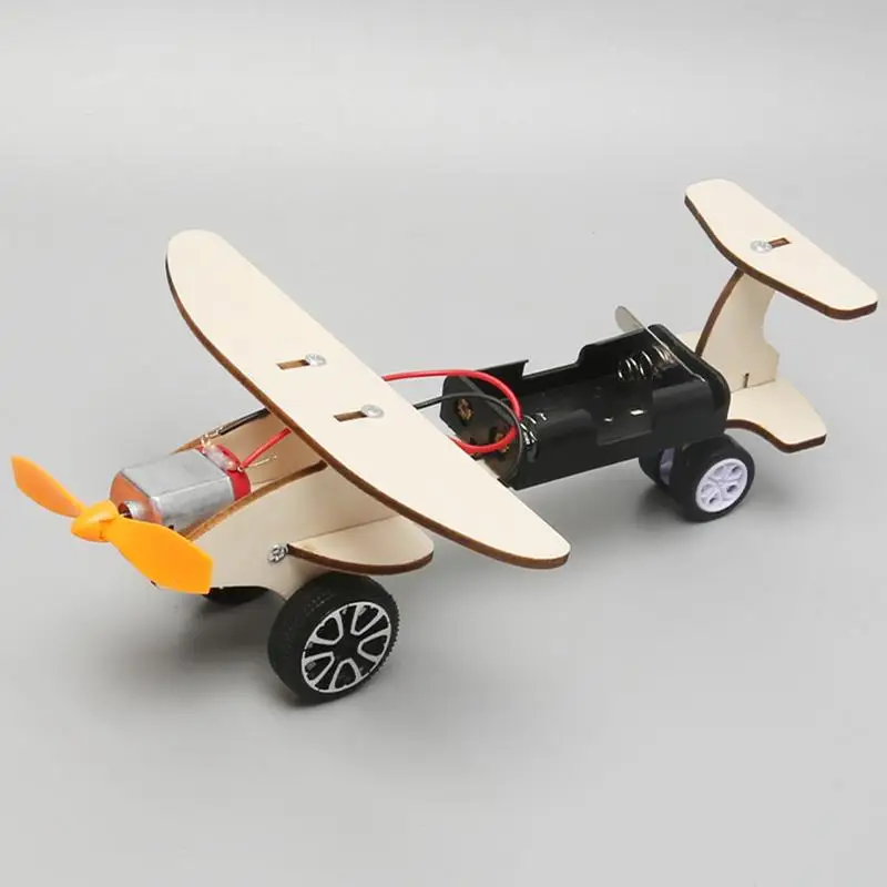 

Wooden Airplane Assembled Toy Kids Puzzles Helicopter School Projects Experiment Kits Educational Science Toys Teaching Aids