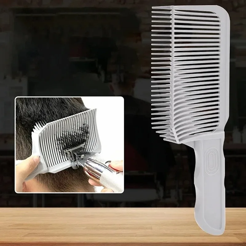 Haarschneidekämme für sanftes Haarverdunkeln, professioneller Friseur-Haarschneidekamm für flache Haarschnitte, Fading-Kamm, Salon-Styling-Werkzeug für Herren – Detail 2