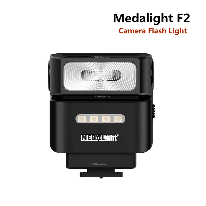 Medalight F2 كاميرا عالمية صغيرة للتصوير الفوتوغرافي ضوء فلاش لكانون نيكون سوني ZV-1 فوجي X-T4 Speedlight Flashs