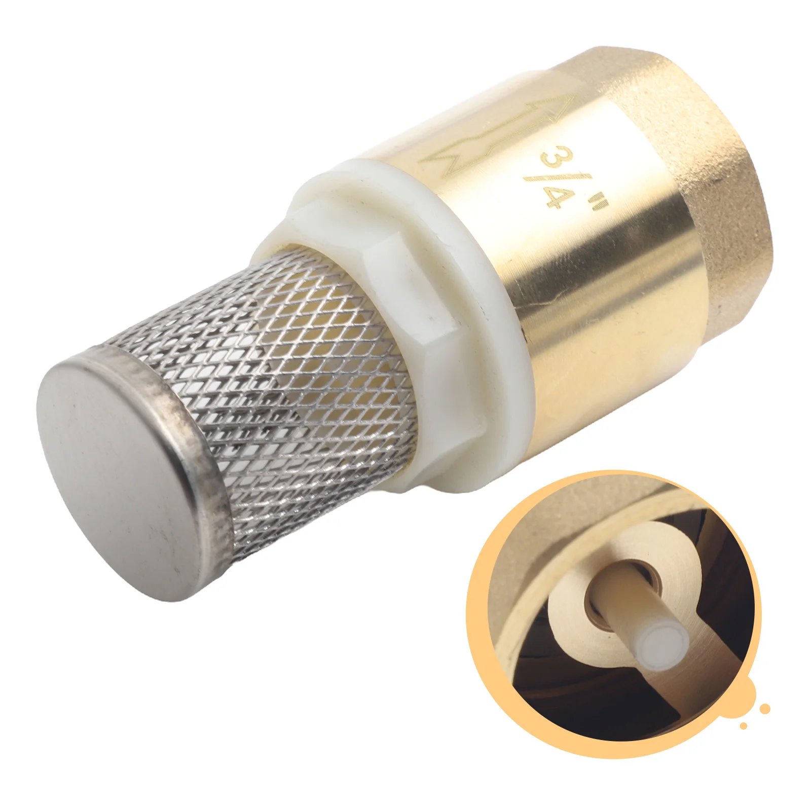Brass Foot Valve Copper Water Pump Filter Brand New Dust Prevention Floating Particle Prevention Hose Connection