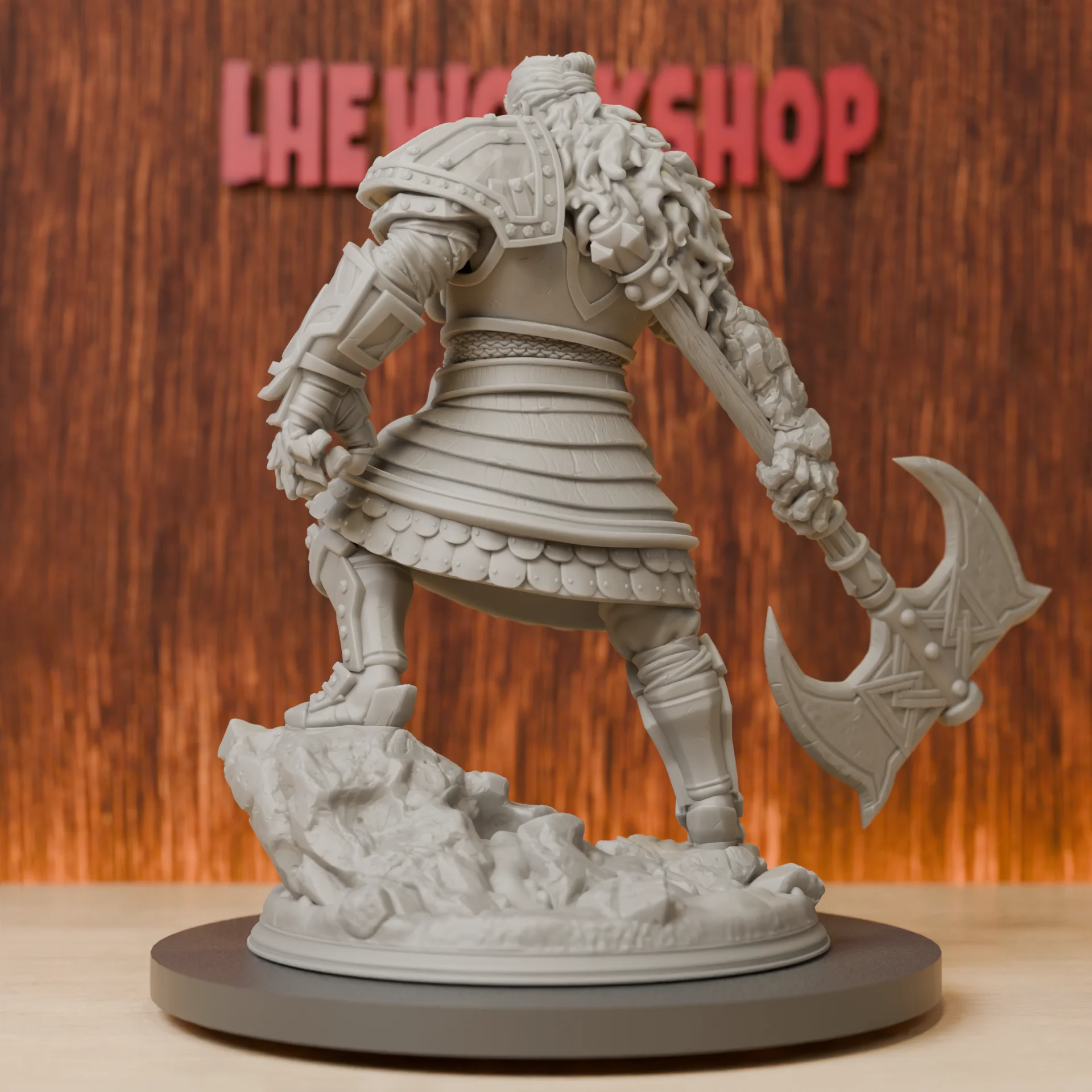 Fire Giants Monster BOSS | Huge Miniatures | Resin 3D Printed DND Pathfinder Mini | Unpainted Grey