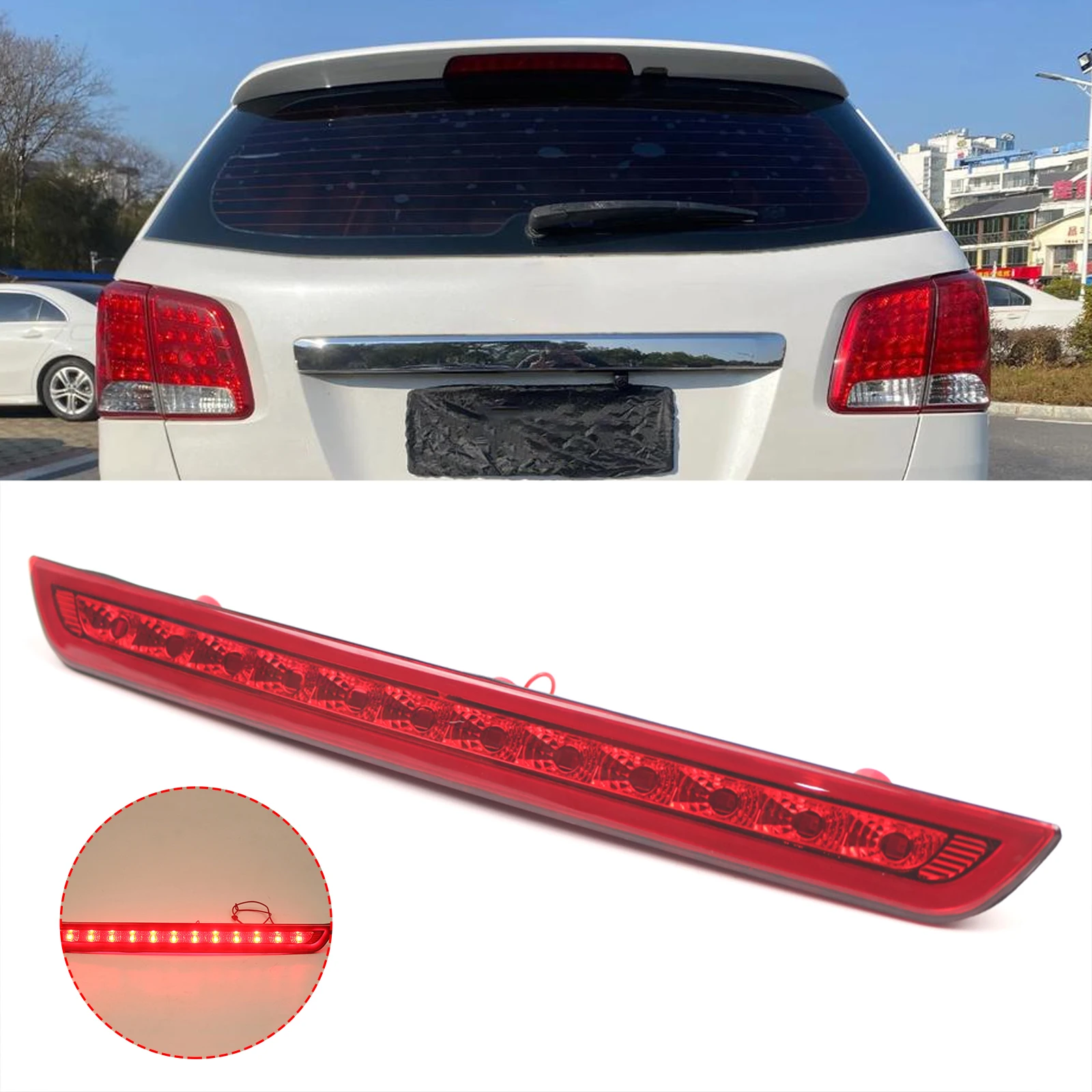 Third Brake Light for KIA Sorento 2011 2012 2013 2014 2015 High Mount Stop Lamp Replace 927502P000 92750-2P000