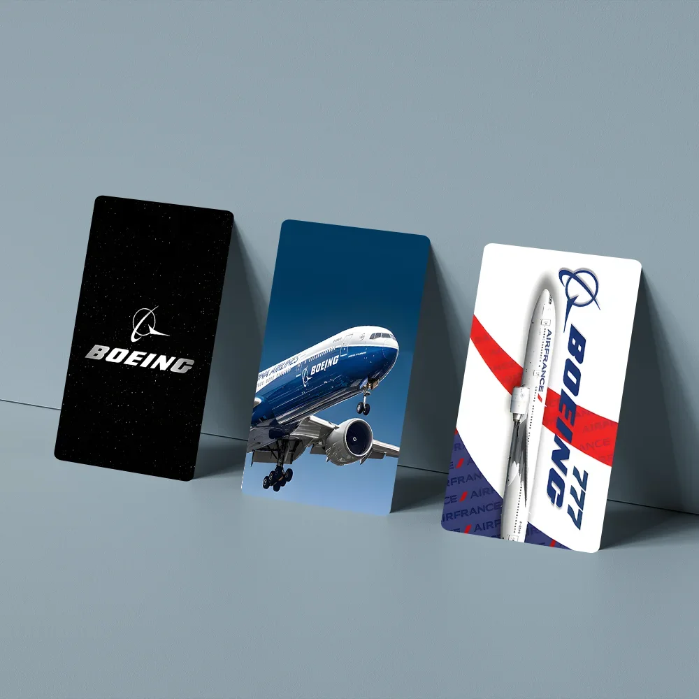 بوينغ 777 ملصقات الطائرة ذات الرؤية العلوية، بطاقة الائتمان الكرتونية، خصم البنك، شحن الحافلة المترو، ملصق مضاد للمياه، ديكور مائي