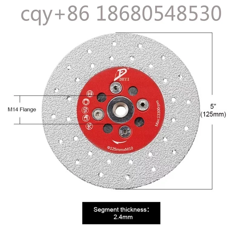 PnnDiamond Grinding Disc for Angle Grinder, Vacuum Brazed M14 Diamond Saw Blades / Cutting Disc