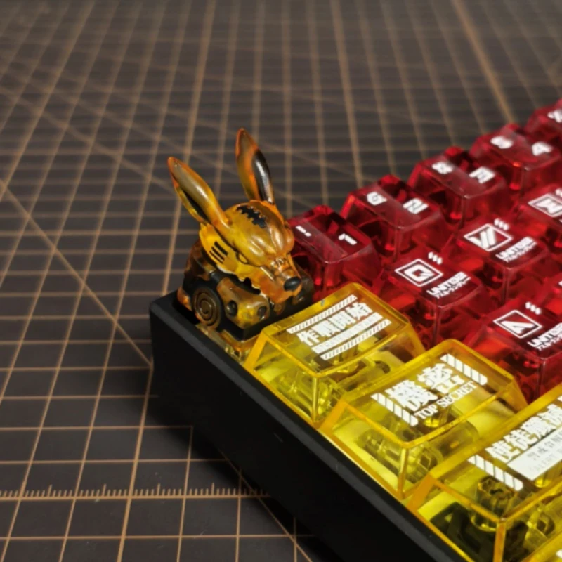 

LOBO Anime Keycaps 3D Transparent Custom Keycaps for Mechanical Keyboard Caps DIY Resin Keycap PC Gamer Desktop Decoration Gifts
