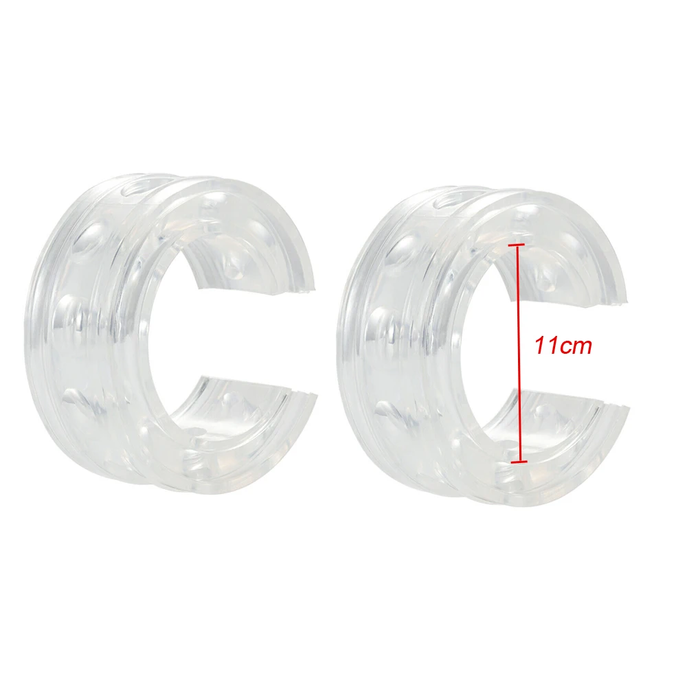 2Pcs Universal Type-B White Car Rubber Shock Absorber Spring Bumper Buffer Power Cushion Buffer Spring Car Accessories