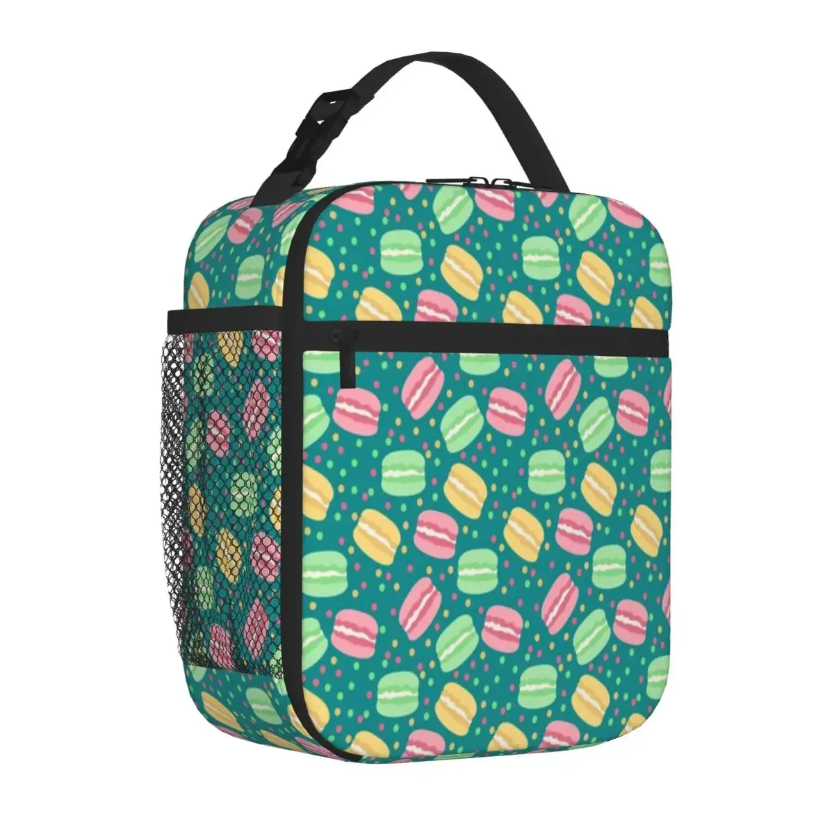 Hot Sale Pastel Macaroons Trendy Insulated Snack Tote School Field Trip Picnic Lunch Bag