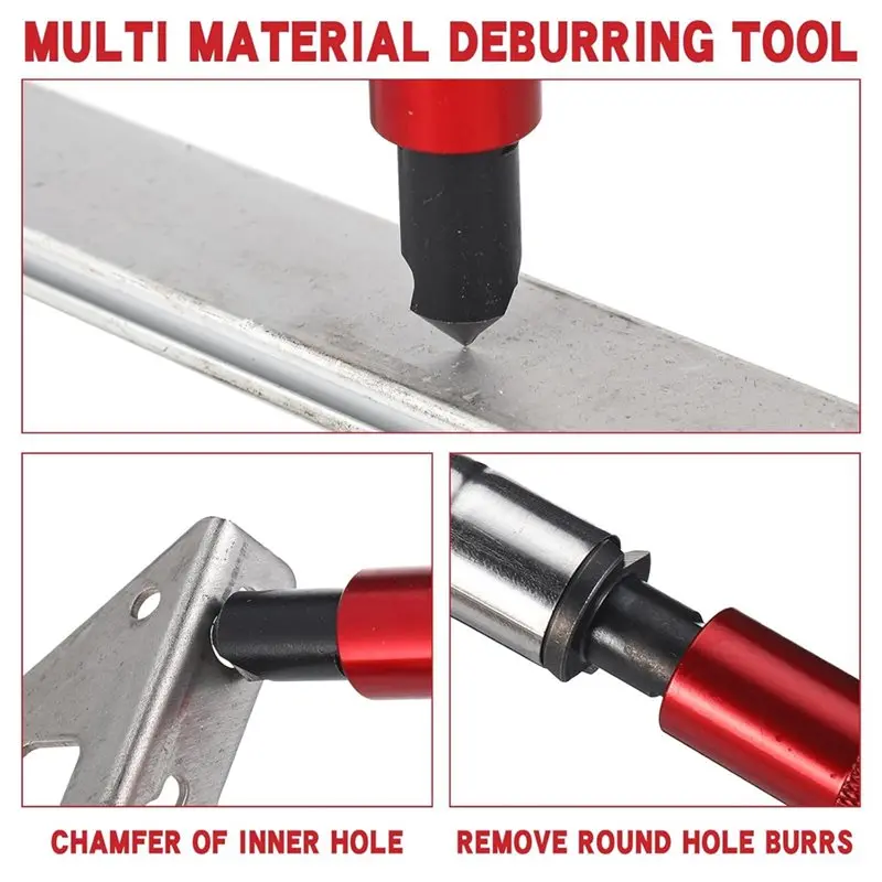 Y42A-Hand Deburring Tool Kit(3 Pcs)- 2 Countersink Hand Reamers, 1 Deburring Tool With 15 Blades For Metal, Resin, Aluminum