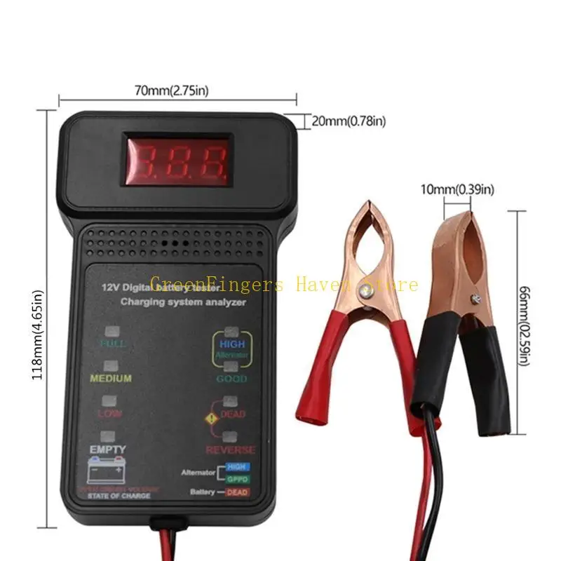 F68D Battery Tester Measurement Tool Diagnostic Tool Charging System Analyser