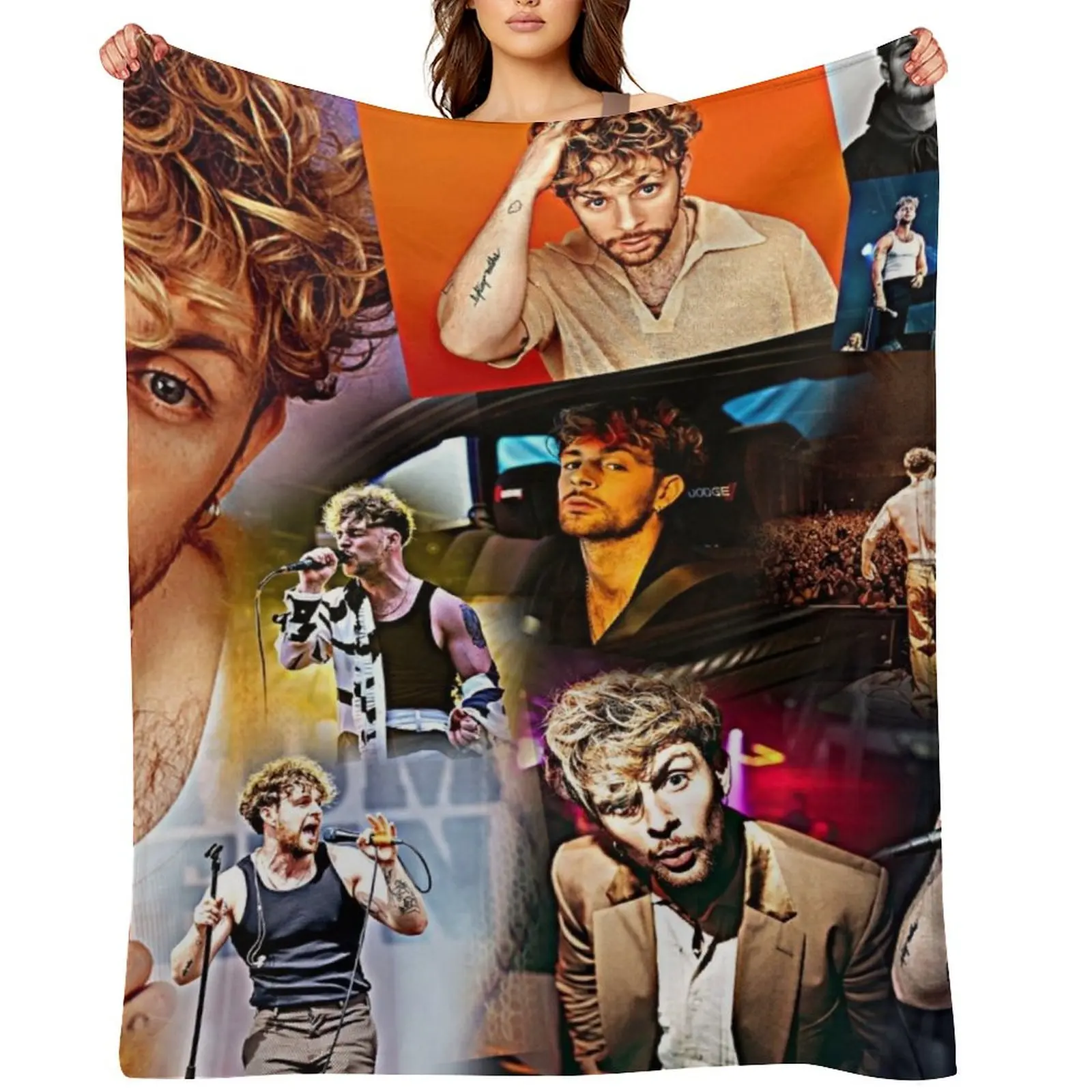 

tom grennan Throw Blanket Retros Soft Plaid blankets and throws Blankets For Baby Blankets