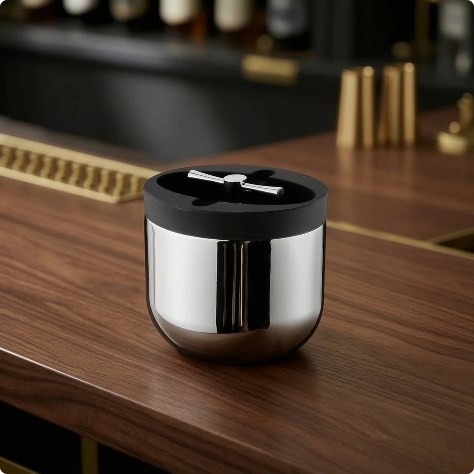 Ice Pail with Lid Sleek Stainless Steel Ice Pail Sturdy Stylish for Hosts, Home Bar, Parties