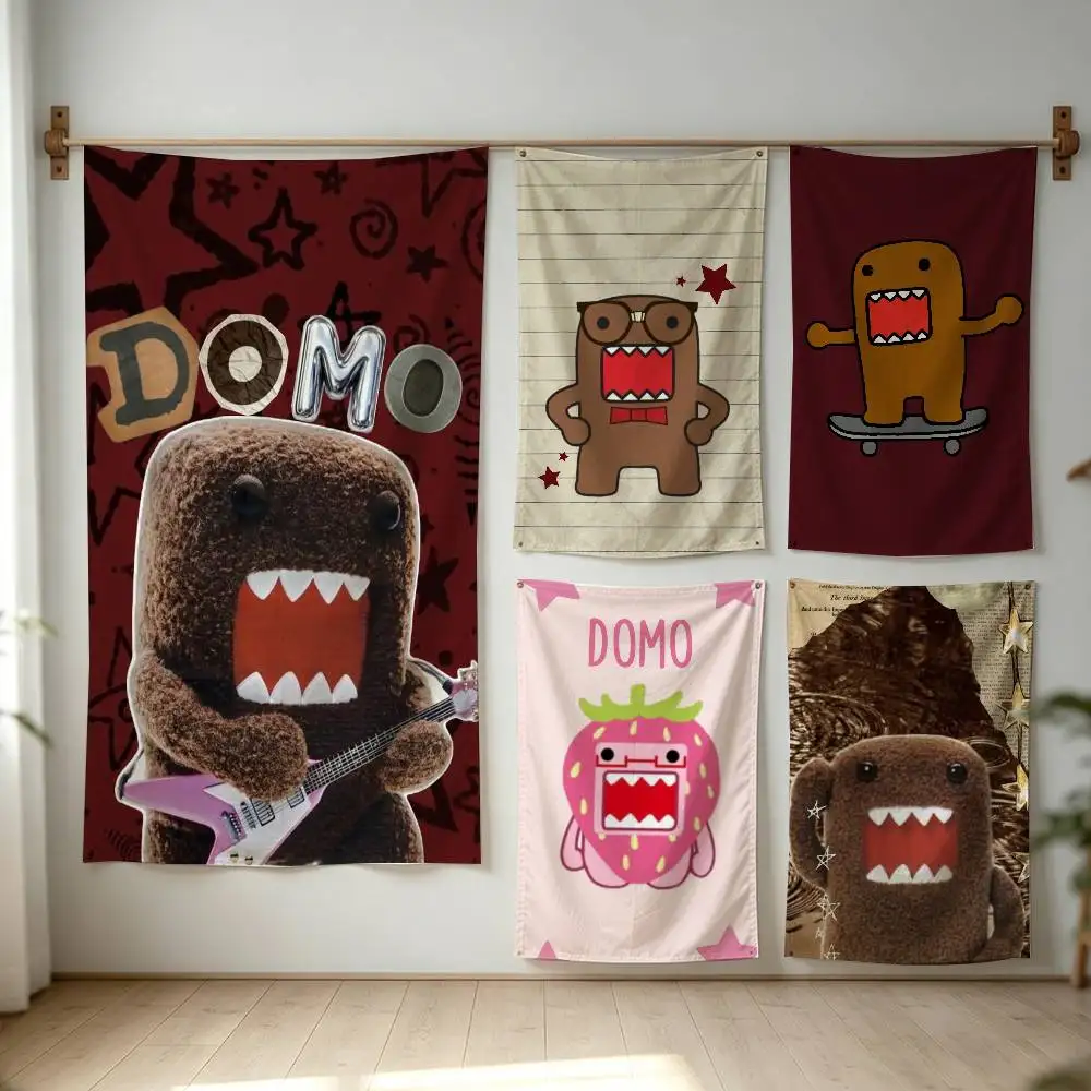 D-Domo-kun Japan Flag Digital Printing Banner for Garage Wall Out Door Decoration