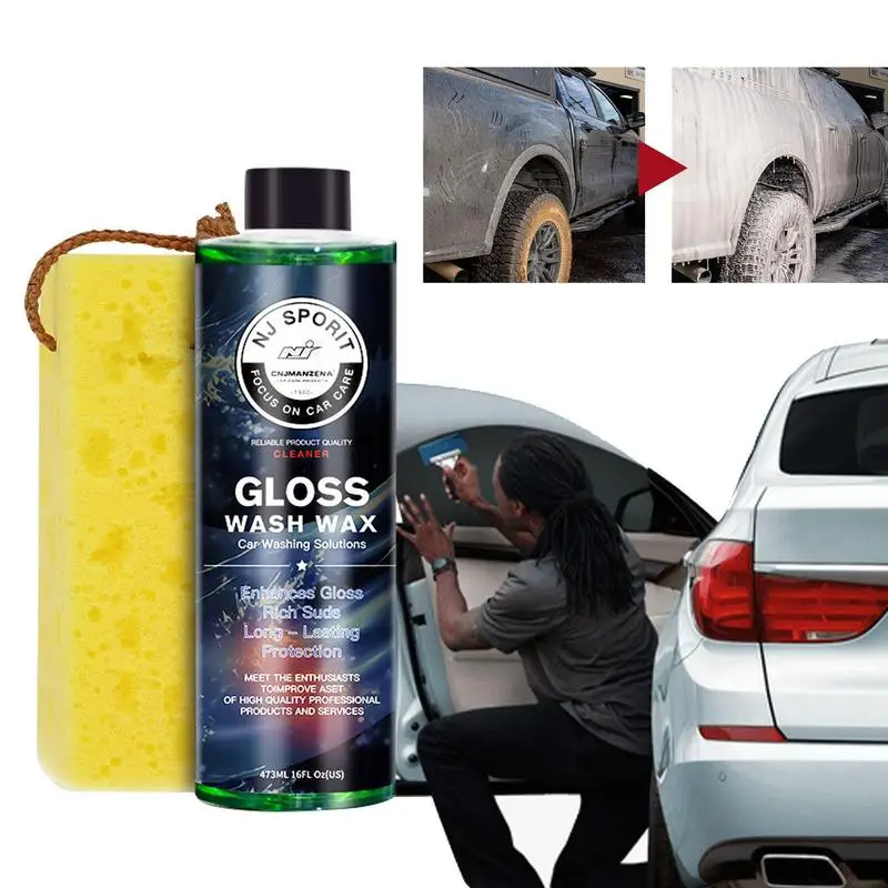 

Car Shampoo Multifunctional Car Wax Cleaner High Concentration Foaming Car Shampoo Instant Gloss For Cars Washing Supplies