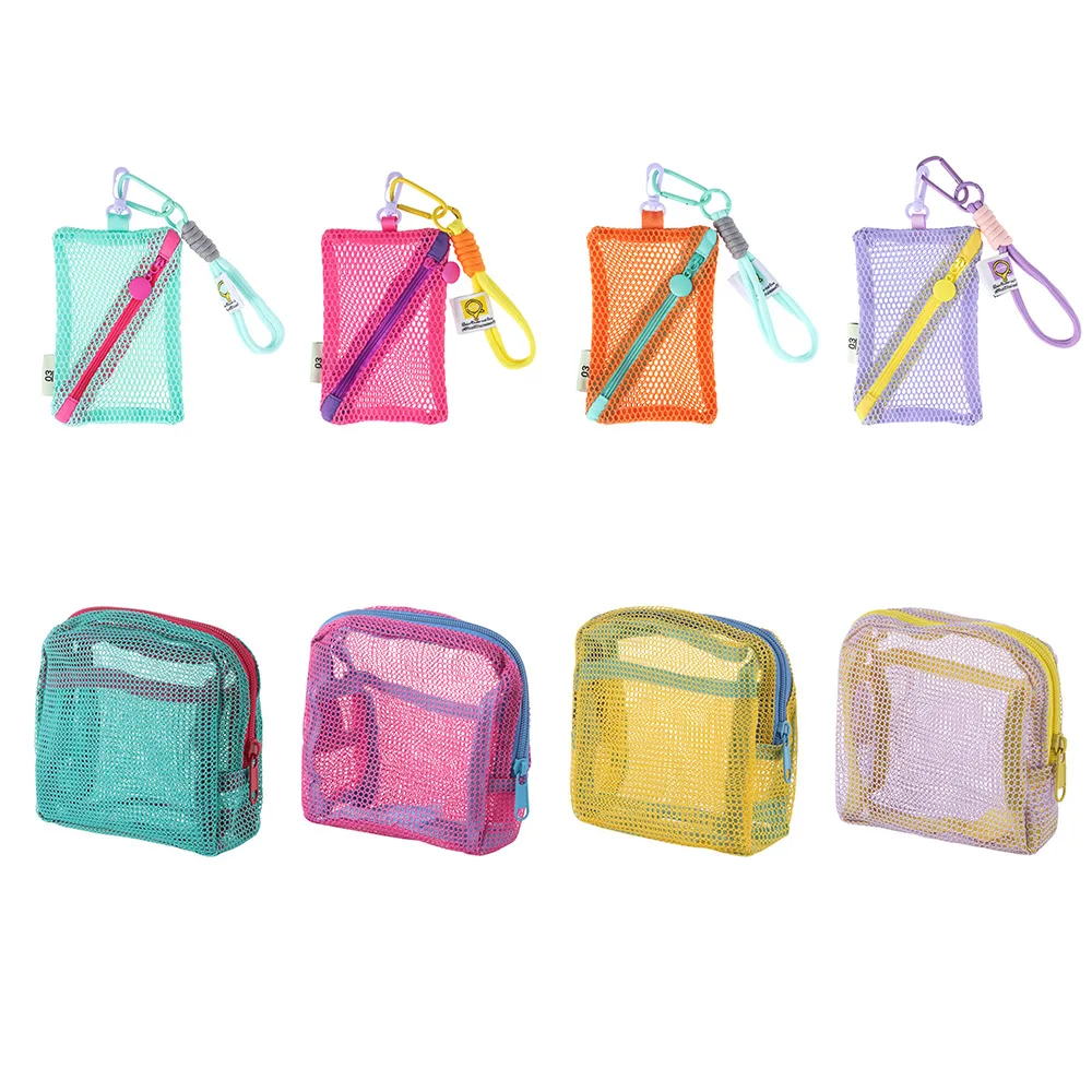 Durable Dopamine Color Storage Bag Candy Color Toiletry Make Up Case Large Capacity Coin Purse