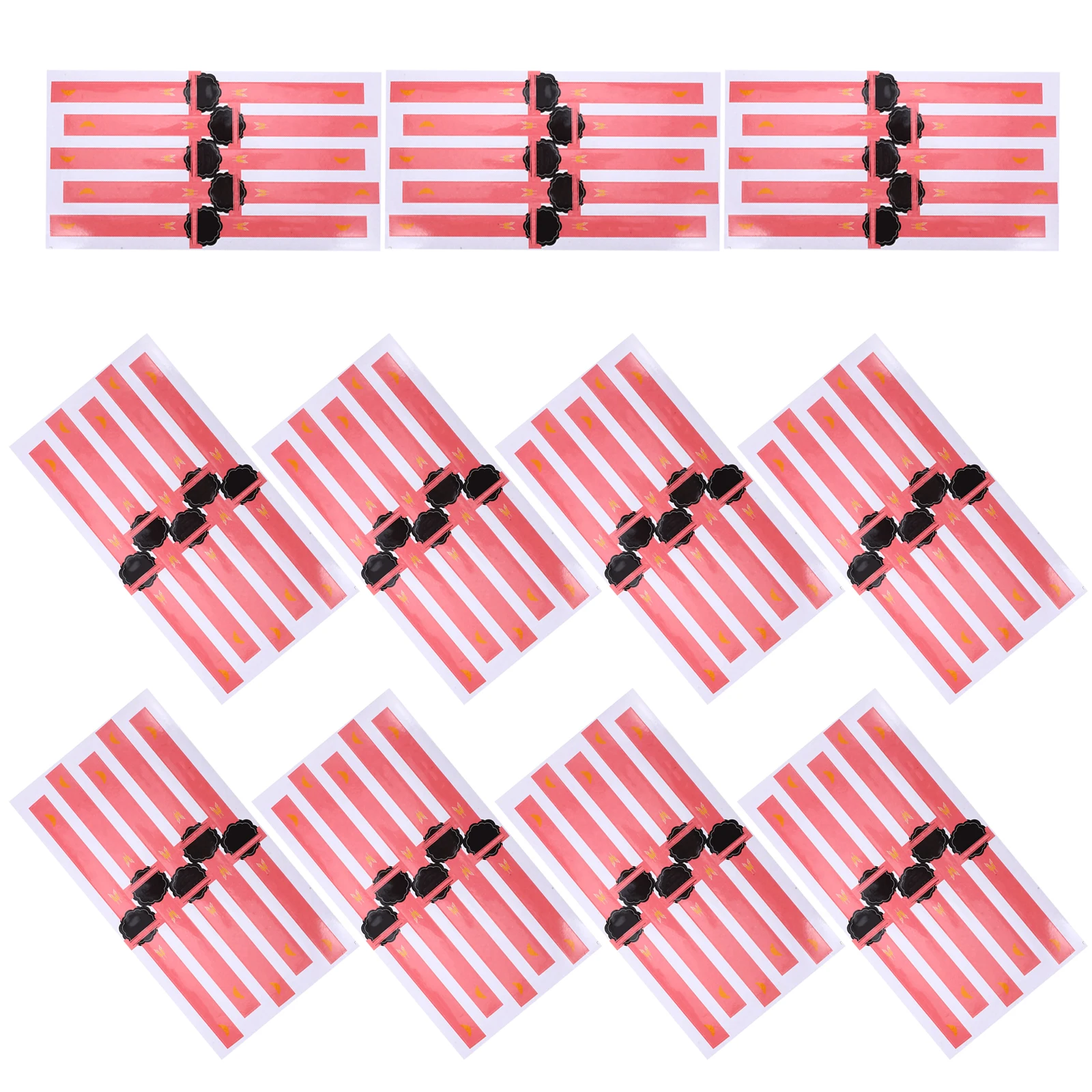 

100 Pcs Stickers Diy Baking Seal Labels Applique Pastry Copper Plate Cookie for Packaging Baked Goods Sealing