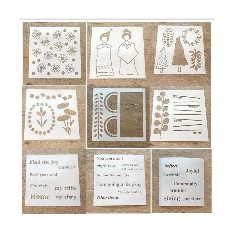 Nowy 15*15 cm DIY szablony malowanie kolorowanka wytłaczania albumu papieru dekoracyjnego szablon kartek A0498