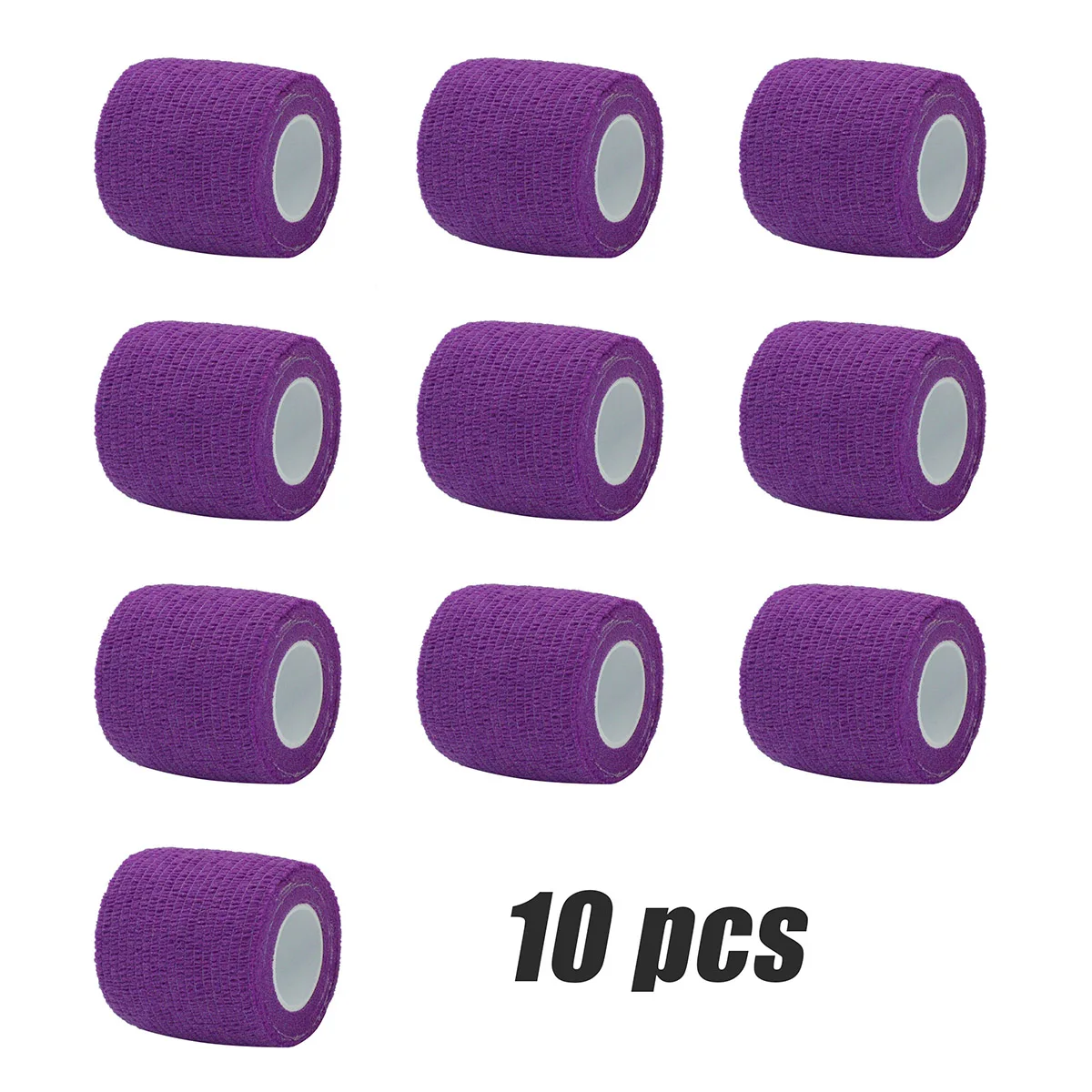 1/6/10Pcs Purple Sport Self Adhesive Elastic Bandage Wrap Tape Elastoplast For Knee Support Pads Finger Ankle Palm