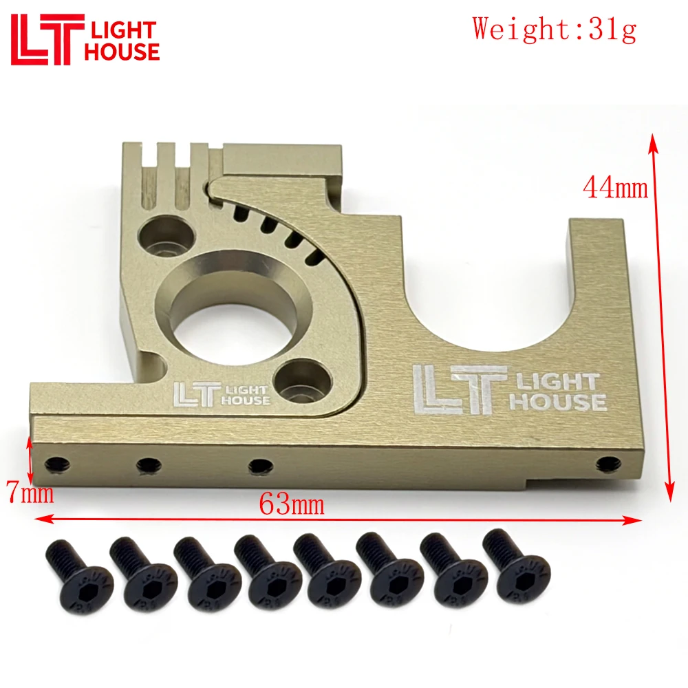 

LIGHT HOUSE 7075 Aluminum hard oxidation Motor Disassemble Mount for Cen Racing 1/8 RC Car Upgrades Parts 2pcs/set