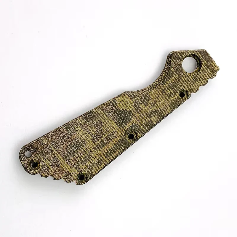 ナイフ亜麻マイカルタハンドルパッチスケール本物のストライダー SMF 旧バージョンナイフ DIY メイキングパッチ