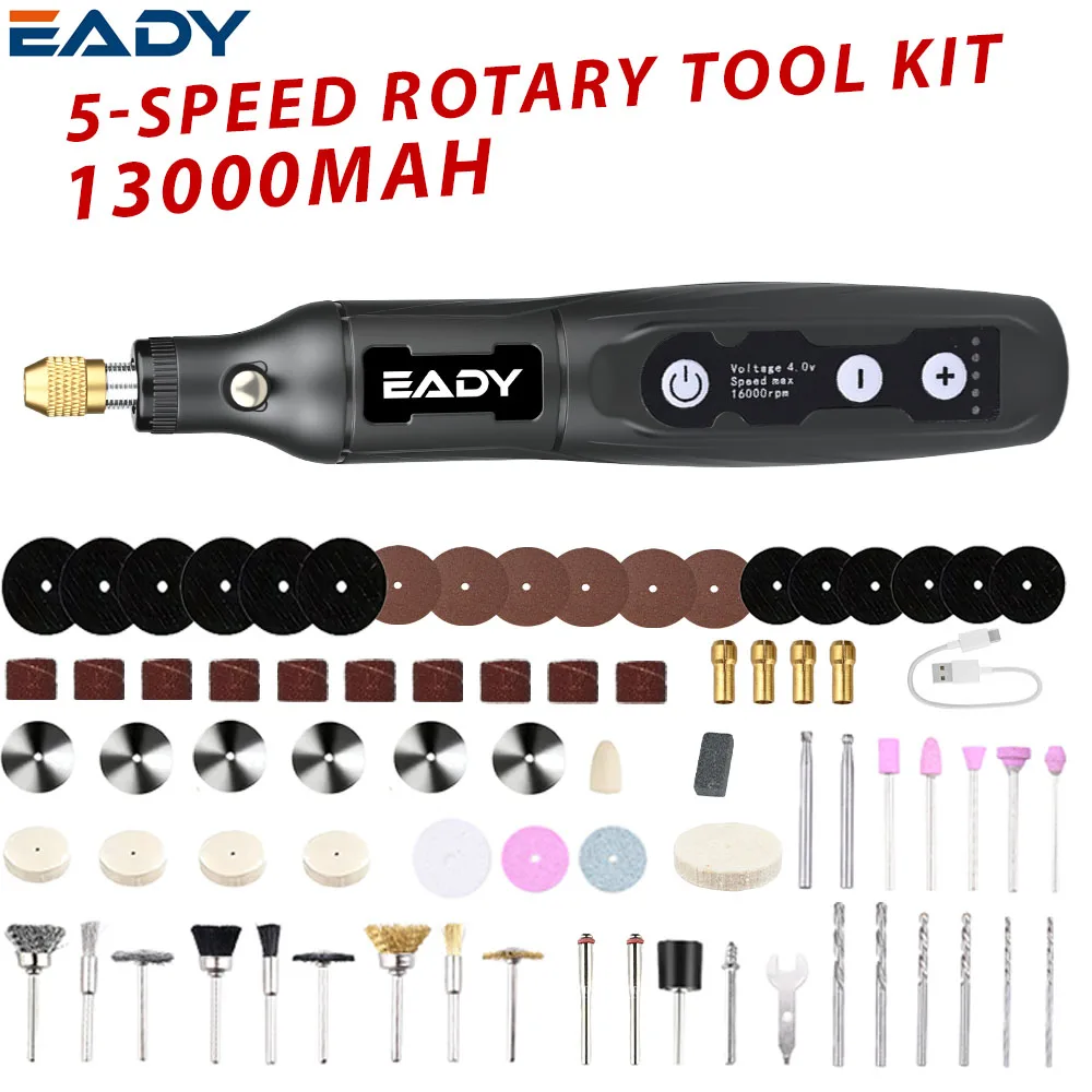 USB Cordless Mini Drill – 3.7V Engraving Rotary Tool for Jewelry, Glass, DIY Carving, Polishing, Craft – Portable Handheld