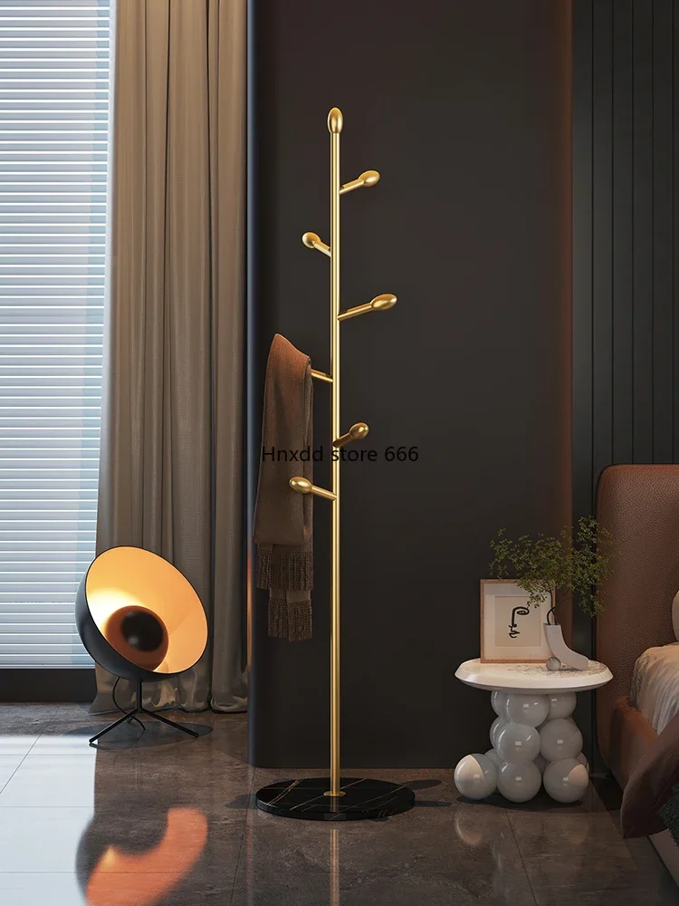 Olive branch, hats and hangers, metal light luxury floor-to-ceiling home use, Nordic simplicity