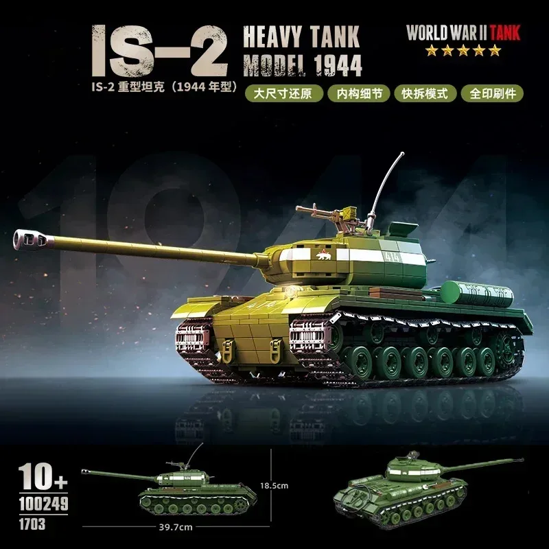 Militaire Tweede Wereldoorlog Serie Panther Type-G Tank Bouwsteen Speelgoed Collectie Model Kinderen Voor Kerstmis En Verjaardagscadeaus