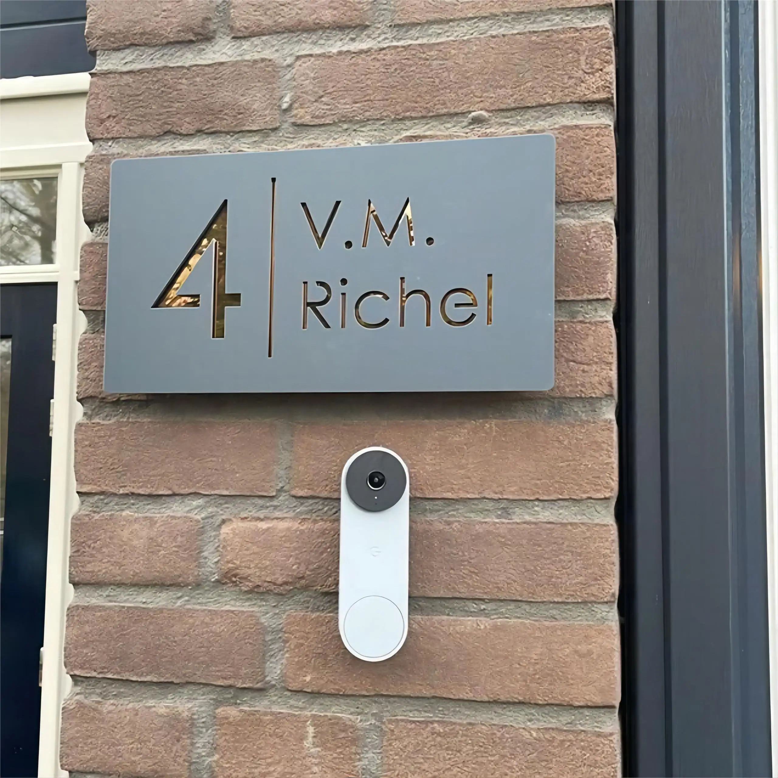 

Personal Customization House Number House Signs Door Number Laser Cut Matt Mirror House Address Numbers Modern House Sign