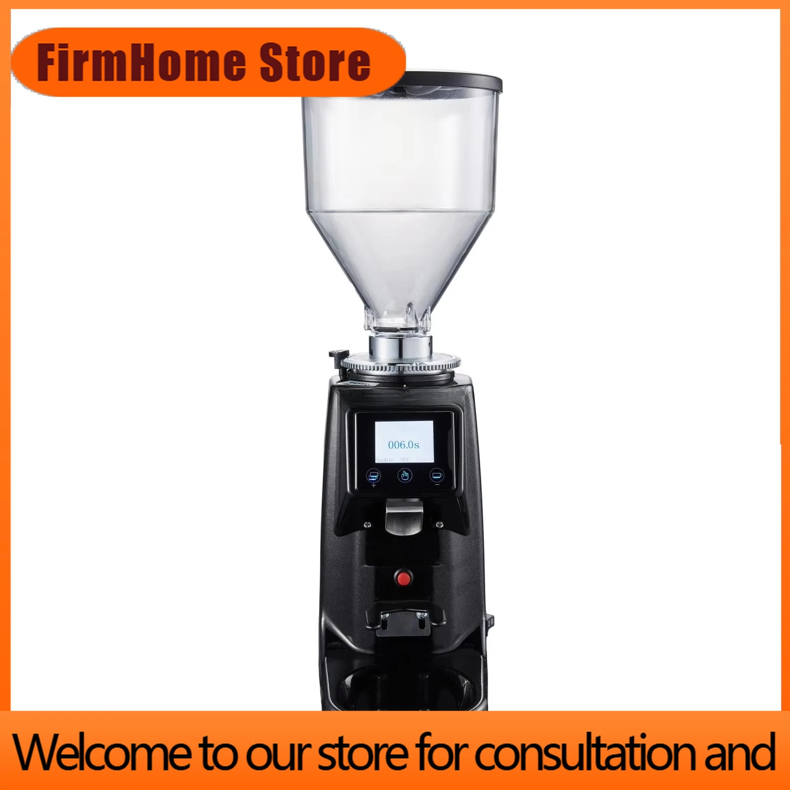 FirmHome StoreAdjustable Electric Italy Touch Scream Automatic Espresso Coffee Bean Grinder Machine By Weight