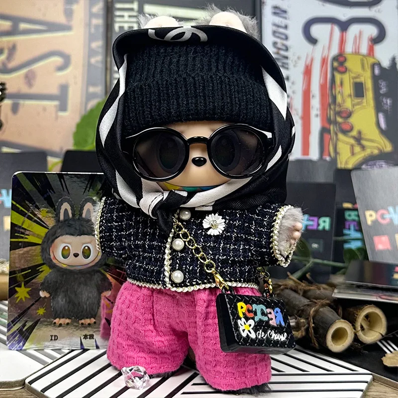 

Только одежда подходит для одежды лабува диаметром 15–17 см, аэропортового костюма Labubu G-Dragon GD 123-го поколения. Акриламид