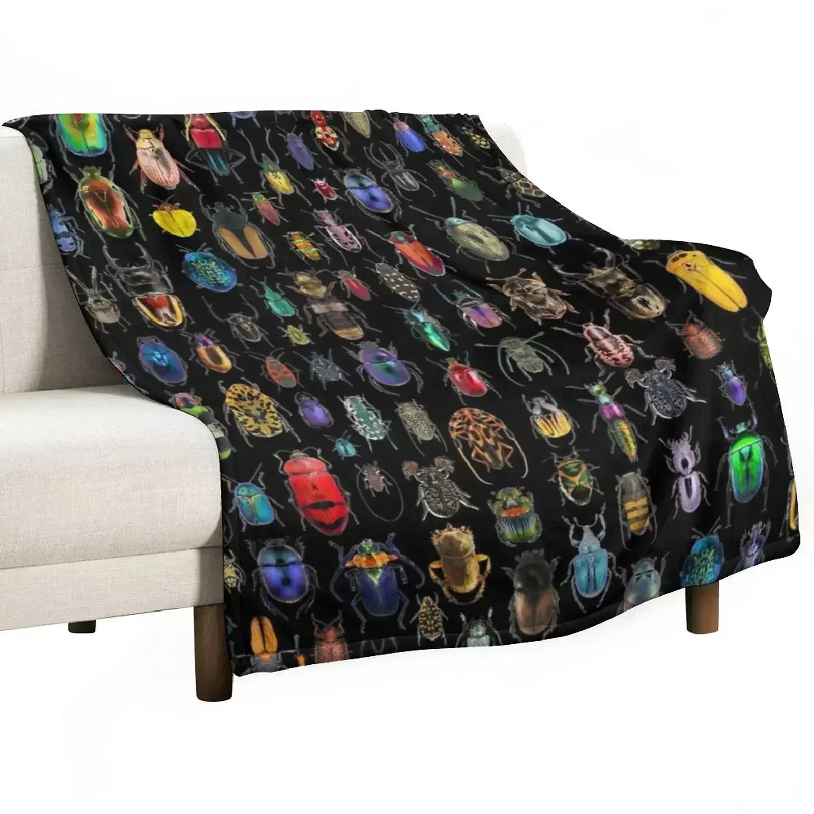 Beetles (Not the Rock Band) Throw Blanket Sofas Stuffeds Sleeping Bag Blankets