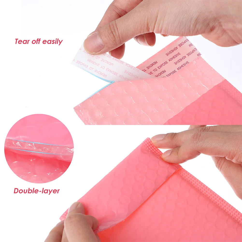 60 Pcs Packaging Shipping for Small Business Clothing Mailers Adhesive Pink Mailing