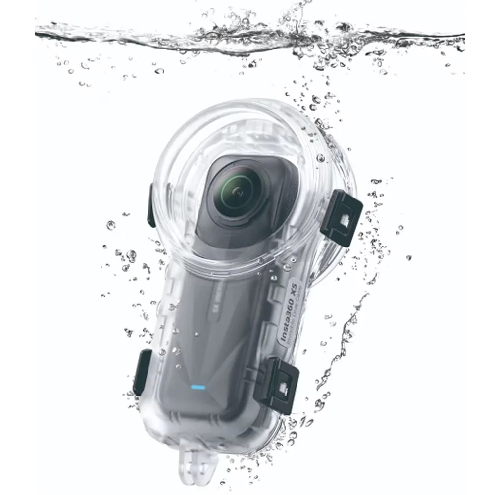50M Underwater Waterproof Diving Housing Cover Spherical Full Invisible Case Protection Shell For Insta360 X5 X4 Camera