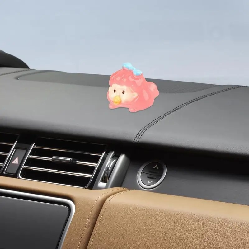 Dash Ornaments For Dashboard 3D Anime Figure Keychain Charm Funny Car Interior Decorations Dashboard Accessories Car Pendant For