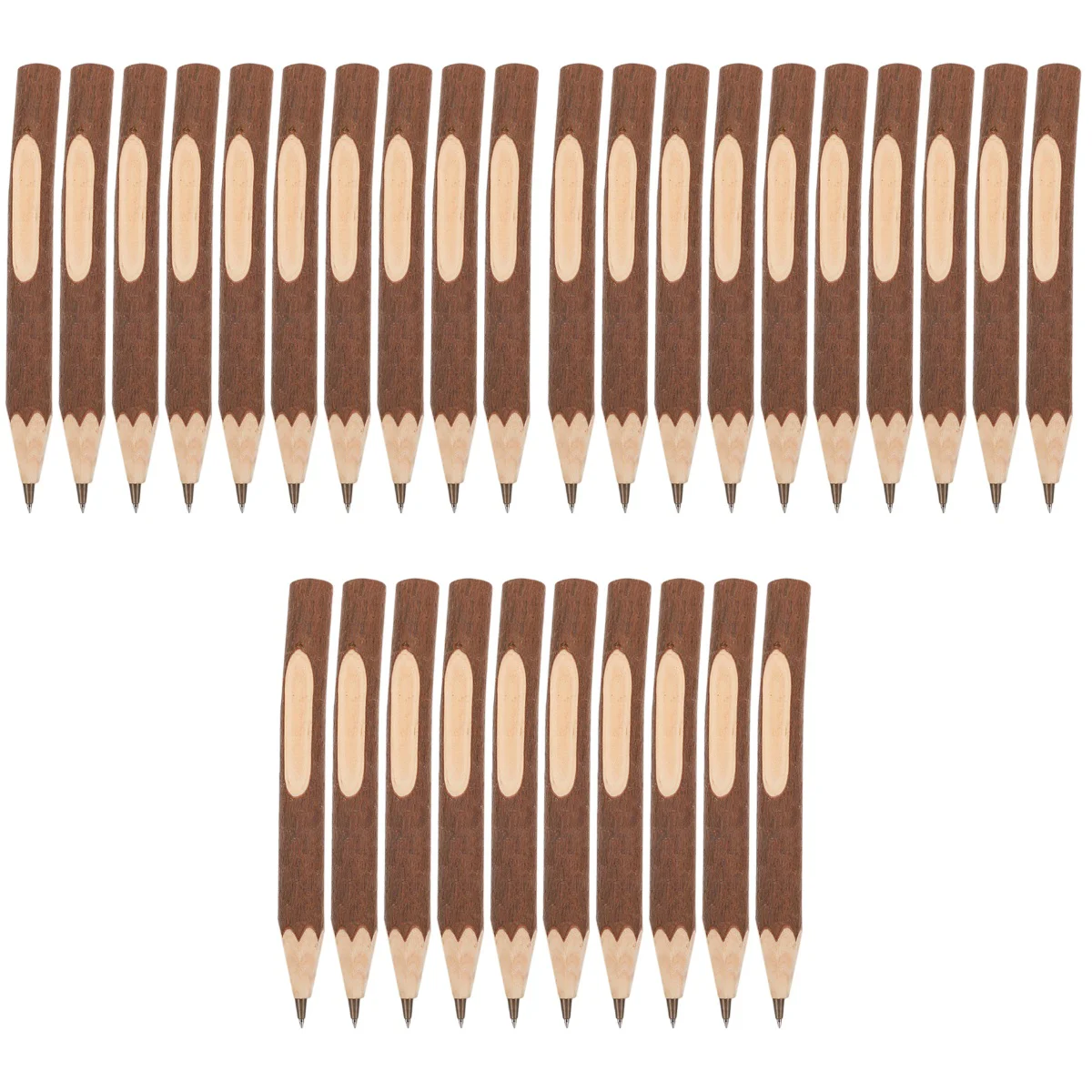 

30 Pcs Convenient Writing Pens Wooden Ballpoint Pens Tree Bark Ballpoint Pens Office Pen Supplies wood ballpoint pens