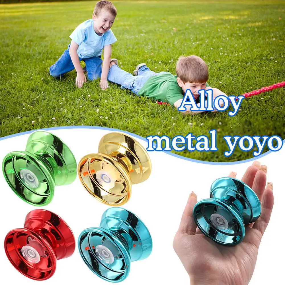 Children Beginners Professional Aluminum Metal Yoyo Ball, Competitive Yoyoball, Adult Kids Yoyoyoball with Accessories