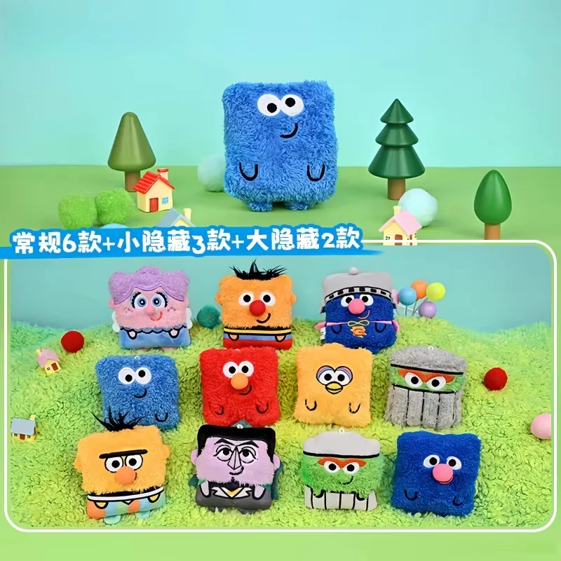 

New 2025 Genuine Leixi Culture Zhima Street Cute Sesame Blind Bag Cookie Monster Pendant Blind Box Classics Toy Festvial Gift