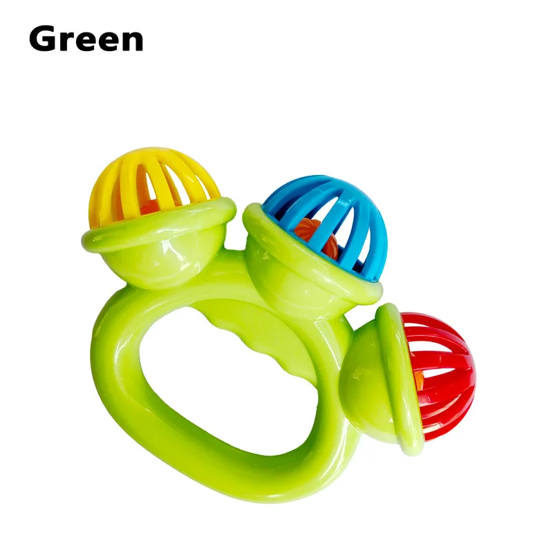 1-4PCS Baby Hand Rassel Ball Spielzeug Neugeborenen Greifen Hand Glocke Sensorischen Spielzeug Kinder Sicherheit Materialien Spielzeug für 0-24 Monate Baby Kinder