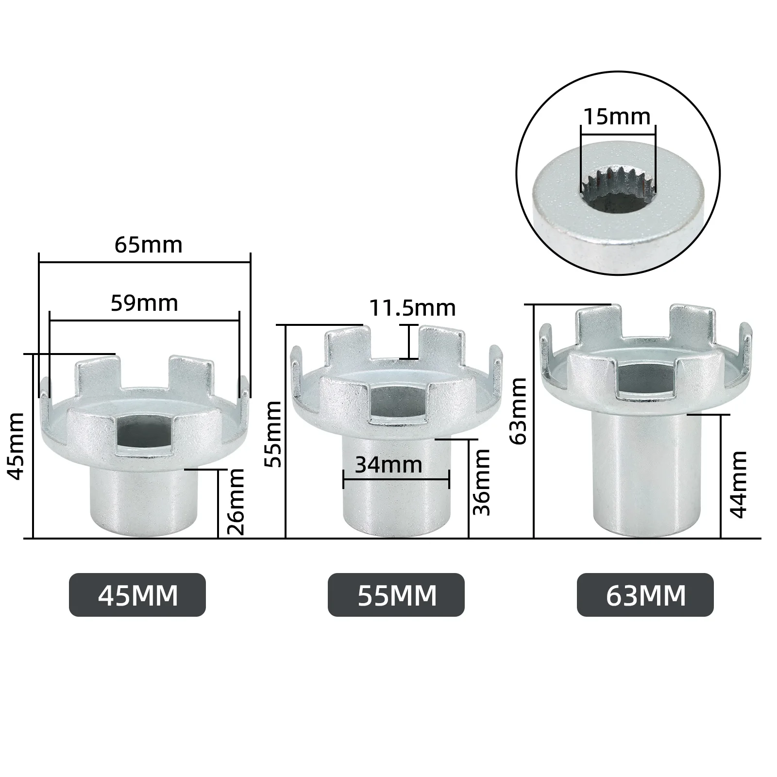 1PC 45mm 55mm 63mm Motor Starter Claw For Motorcycle Scooter Pocket Mini Motor Bike Recoil Pull Starter Auto Accessories